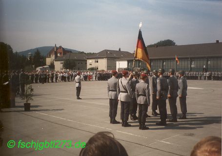 4. FschJgBtl 273 1989 feierliches Gelöbnis