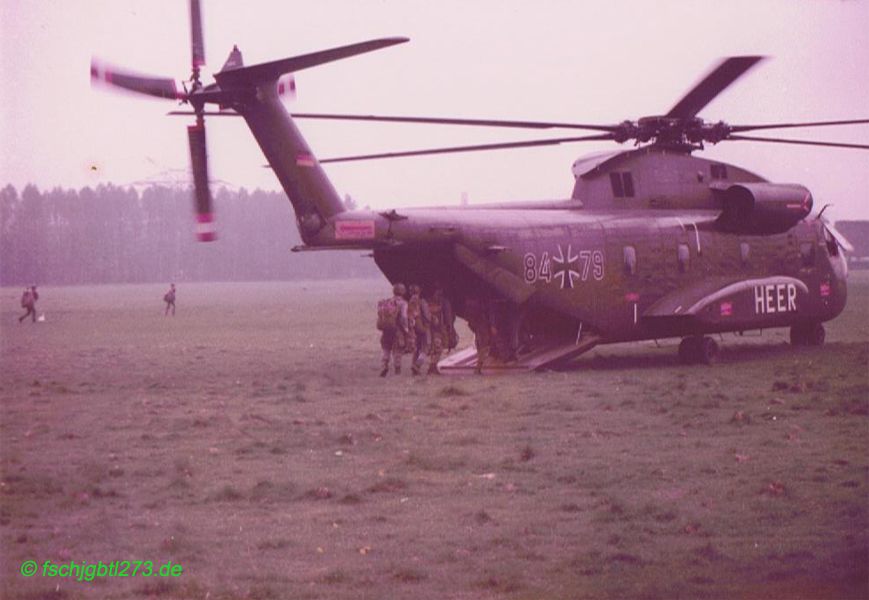 4. FschJgBtl 273 1982 Herbst Fallschirmsprungdienst CH-53