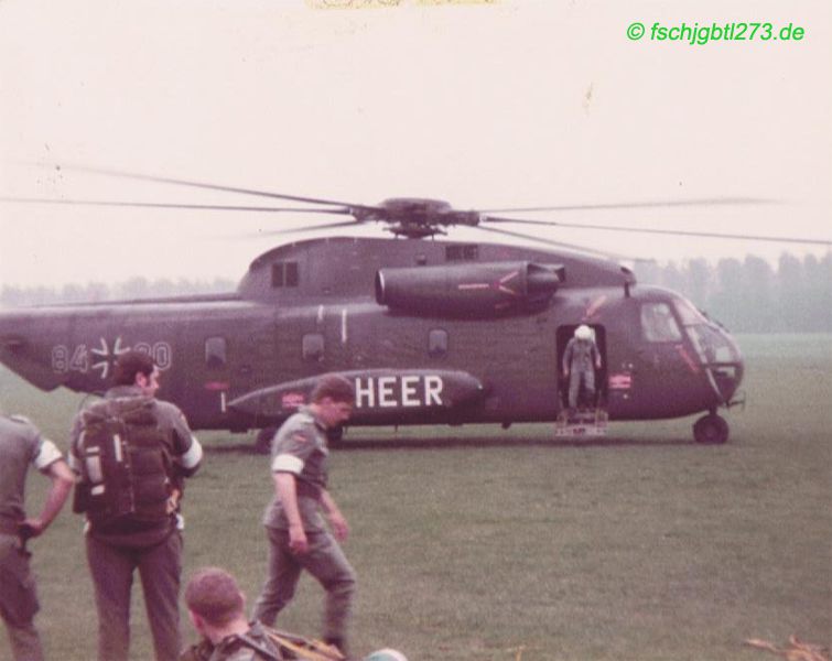 4. FschJgBtl 273 1982 Herbst Fallschirmsprungdienst CH-53