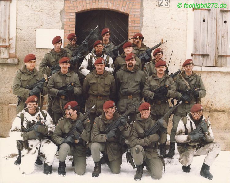 Führerkorps 2. FschJgBtl 273 1986 Hammelburg Bonnland